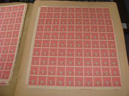 N°  710 En Feuille  De 100 Timbres Entières Neuves - Feuilles Complètes