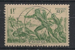 TOGO - 1941 - N°YT. 197 - Chasse à L'arc 1f - Oblitéré / Used - Usados