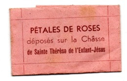 Relique Souvenir Pétale De Rose Châsse   Sainte Thérèse Enfant Jésus - Religión & Esoterismo