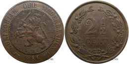 Pays-Bas - Royaume - Guillaume III - 2 1/2 Cents 1886 - TTB+/AU50 - Mon4048 - 1849-1890 : Willem III