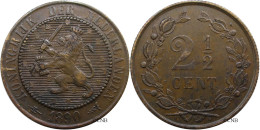 Pays-Bas - Royaume - Guillaume III - 2 1/2 Cents 1890 - TTB+/AU50 - Mon4049 - 1849-1890: Willem III.