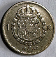 Sweden 1 Krona 1943 (Silver) - Zweden