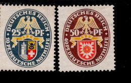 Deutsches Reich 433 - 434  Nothilfe Landeswappen MLH Without Gum - Unused Stamps