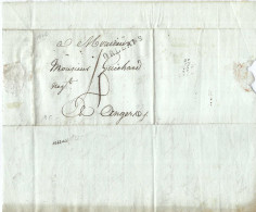 FRANCE Préphilatélie 1806: LAC D' Orléans Pour Angers Taxée 4 - 1792-1815 : Departamentos Conquistados