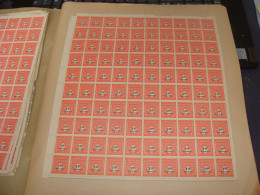 N°  708 En Feuille  De 100 Timbres Entières Neuves - Full Sheets