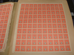 N°  708 En Feuille  De 100 Timbres Entières Neuves - Full Sheets