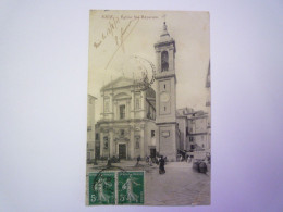 2024 - 1722  SEMEUSES  5 C  Perforées  C P  Sur Carte Postale De 1913   XXX - Covers & Documents
