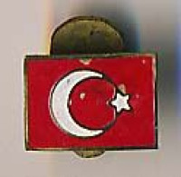 Insigne Boutonnière 16 X 12mm    Drapeau De La Turquie - Autres & Non Classés