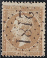 EMPIRE - N°21 - VARIETE - VALEUR PARTIELLEMENT ABSENTE - GC2181 - DE MALICORNE - SARTHE. - 1862 Napoléon III.