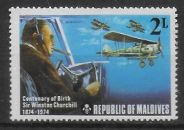 MALDIVES  N° 504  * *  Churchill Avions - Sir Winston Churchill