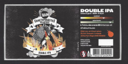 Etiquette De Bière Double IPA  -  Chaetophractus Villosus -   Brasserie BAM  à Périgueux  (24) - Bier