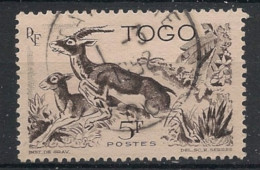 TOGO - 1947 - N°YT. 248 - Gazelle 5f Noir - Oblitéré / Used - Oblitérés