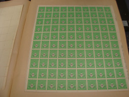 N°  706 En Feuille  De 100 Timbres Entières Neuves - Full Sheets