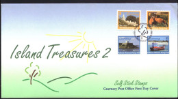 Guernsey 769 T/m 772 FDC Island Treasures (1998) - Guernsey