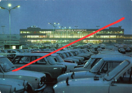 AK Berlin Schönefeld Flughafen Bei Nacht Airport Aeroport Empfangsgebäude Interflug BER Brandenburg International DDR - Schoenefeld