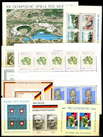 FEUILLETS ET BLOCS FEUILLETS ENTIERS MNH / ** - Lots & Kiloware (mixtures) - Max. 999 Stamps