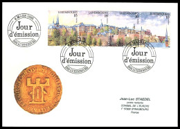 MILLÉNAIRE - LUXEMBOURG - BANDE DE 4 X 16 - Covers & Documents