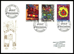 MILLÉNAIRE - LUXEMBOURG -  3 X 16 - 1995 - Storia Postale