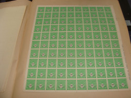 N°  706 En Feuille  De 100 Timbres Entières Neuves - Hojas Completas