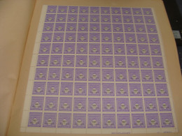 N°  705 En Feuille  De 100 Timbres Entières Neuves - Ganze Bögen