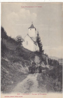 31. LUCHON. CPA . EGLISE DE CASARILH . PASSAGE D'UN ATTELAGE - Superbagneres