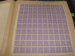 N°  705 En Feuille  De 100 Timbres Entières Neuves - Full Sheets