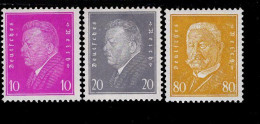 Deutsches Reich 435 - 437 Reichspräsidenten MLH * Falz - Unused Stamps