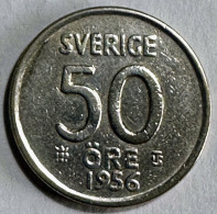 Sweden 50 Ore 1956 (Silver) - Sweden