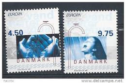 Danemark 2001 Série Neuve  N° 1280/1281 Europa "l'eau" - Nuevos