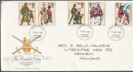 Engeland 1983, FDC Sent To Netherland, British Army. - 1981-1990 Dezimalausgaben