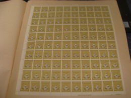 N°  704 En Feuille  De 100 Timbres Entières Neuves - Full Sheets