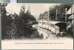 Les Avants Sur Montreux (Vaud), Avec Train Du MOB Au Viaduc Près Les Avants (16'831) - Montreux