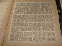 N°  703 En Feuille  De 100 Timbres Entières Neuves - Full Sheets