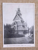 Una Vecchia Chiesa A Bygdoy Nel 1896 Oslo Norvegia - Avant 1900