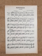 Spartito Musicale Del 1896 Santuzza Mazurka Musica Di Ugo Bottacchiari - Vor 1900