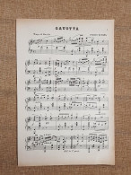 Spartito Musicale Del 1896 Gavotta Musica Di Enrico Romano - Before 1900