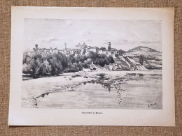 Veduta Di Molare O Morere Del 1896 Alessandria Piemonte - Avant 1900