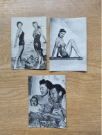 Filmsterren Movie Stars  Ciné  Echte Fotos 6x8 Cm   Belgian Chewing Gum   3 X Esther Williams. - Altri & Non Classificati