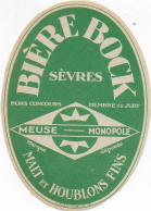 ETIQUETTE  DE   Biere Bock Sevres Meuse Monopole - Beer