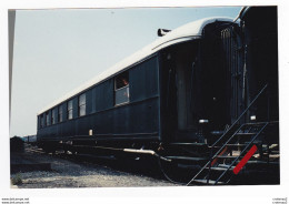 PHOTO Originale TRAINS Wagon Ou Voiture De Service Train Parc Non Datée - Eisenbahnen