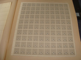 N°  703 En Feuille  De 100 Timbres Entières Neuves - Full Sheets