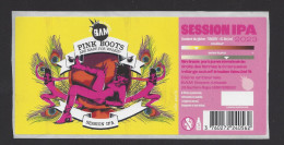 Etiquette De Bière Session IPA  -  Pink Boots -   Brasserie BAM  à Périgueux  (24) - Birra