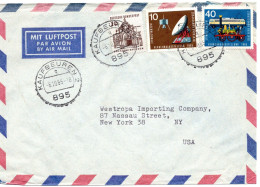 78250 - Bund - 1965 - 40Pfg IVA MiF A LpBf KAUFBEUREN -> New York, NY (USA) - Lettres & Documents