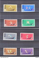 POLOGNE 1962 Athlétisme, Saut à La Perche, Relais, Javelot, Disque, Marteaux Yvert 1198-1205 ND NEUF** MNH Cote 7 Euros - Ongebruikt