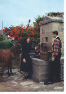 CPSM - CORSE - Rencontre à La Fontaine - " A Sirinata Ajaccina " - Couple Avec Ane -1960 - TBE - Personen