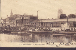 France CPA Dunkerque La Défense Mobile - Les Torpilleurs DUNKERQUE 1909 COPENHAGUE Denmark Semeuse Timbre (2 Scans) - Dunkerque