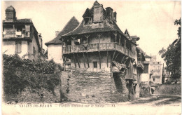 CPA Carte Postale France  Salies-de-Béarn Vieilles Maisons Sur La Saleys 1922 VM80392 - Salies De Bearn