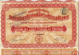 75-BRASSERIES RESTAURANTS & HÔTELS REUNIS.  Ets J. PRUDHON & CIE - Other & Unclassified