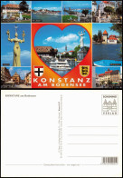 Konstanz Mehrbild-AK  U.a. Imperia, Hafen, Bodensee Schiff MS BADEN 2000 - Konstanz