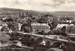 Trier An Der Mosel - Totalansicht Mit Moselbrücke Autos Omnibus 1961 - Trier